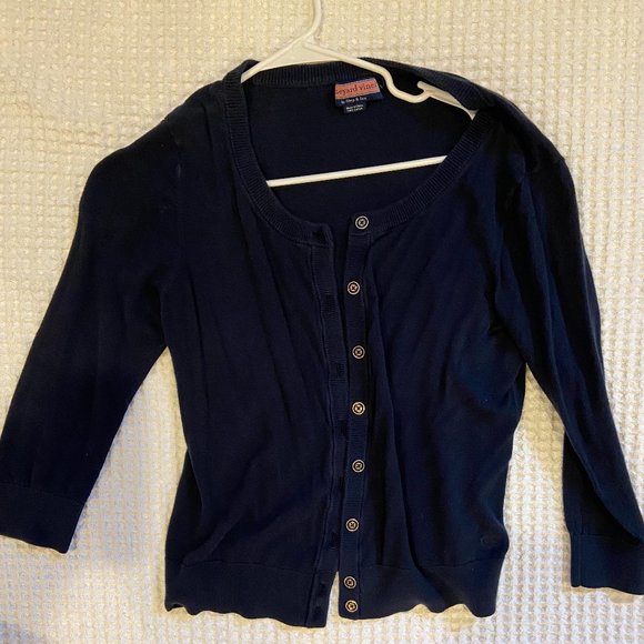 Vineyard Vines Sweaters - Vinyard Vines Navy Cardigan Size Large